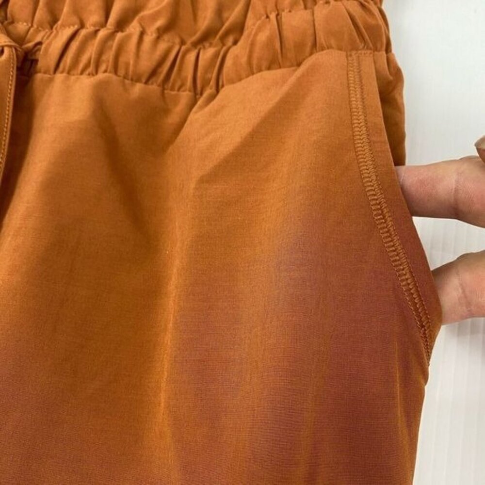 Prana Railway Sleeveless Jumpsuit Women Size M Clay Color Stretch.Pockets,NEW - Picture 9 of 13
